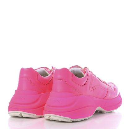 Gucci Calfskin Mens Rhyton Sneakers 11 Fluo Fuxia 4 of 10