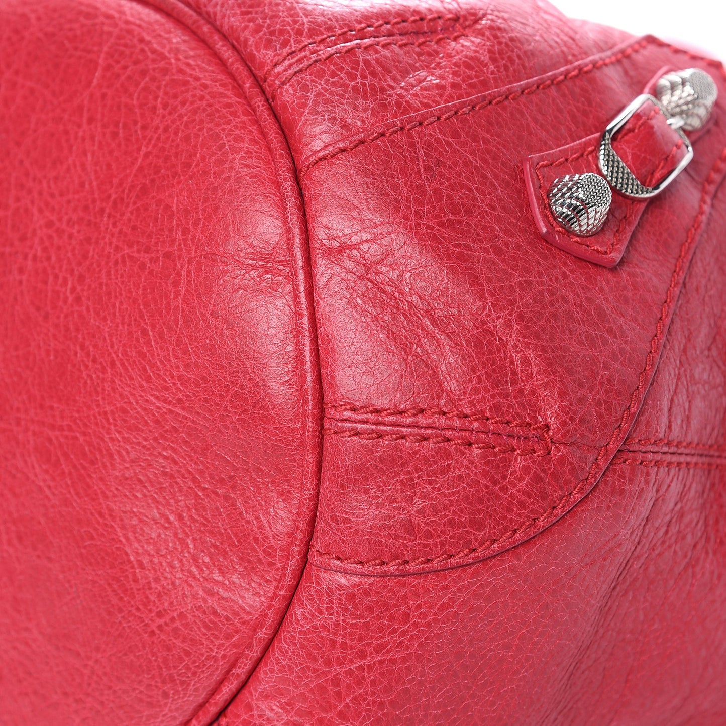 Agneau Giant 12 Silver Hardware Mini Pompon Rose Thulian
