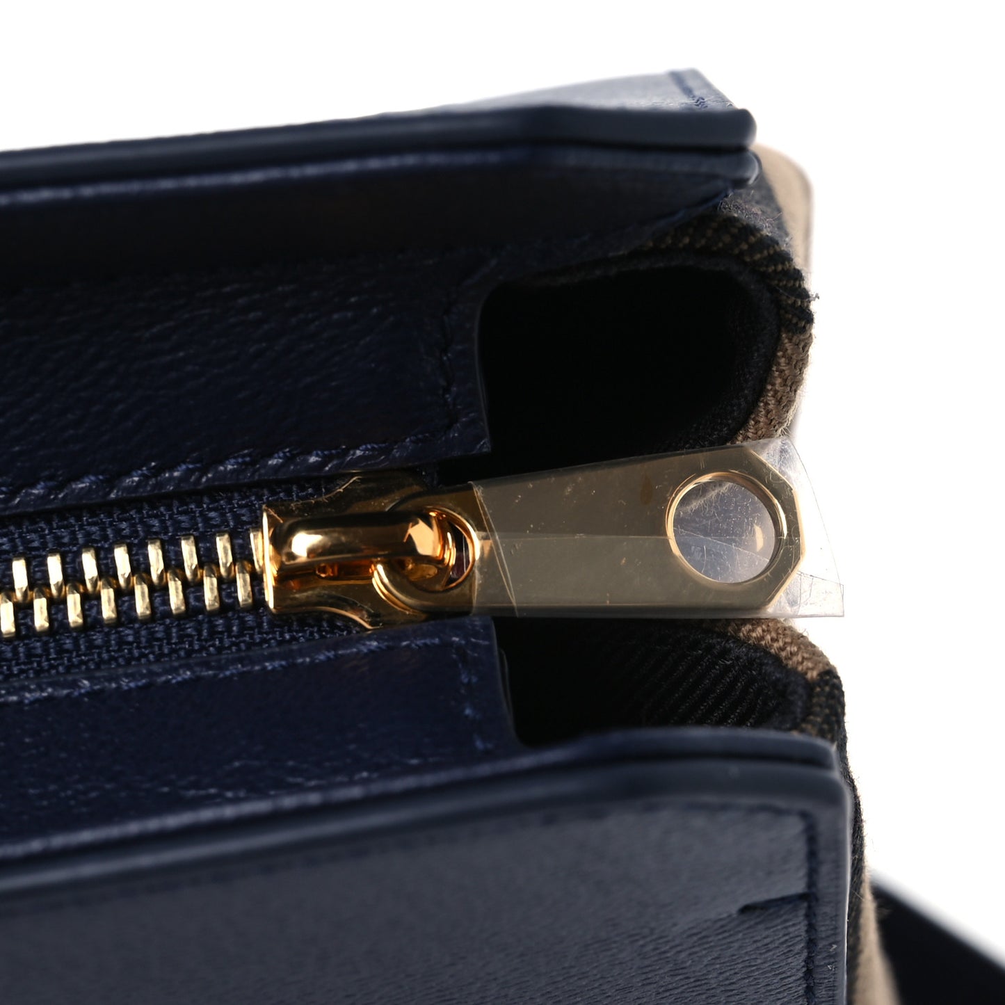 Calfskin Mega Check Banwell Tote Dark Canvas Blue