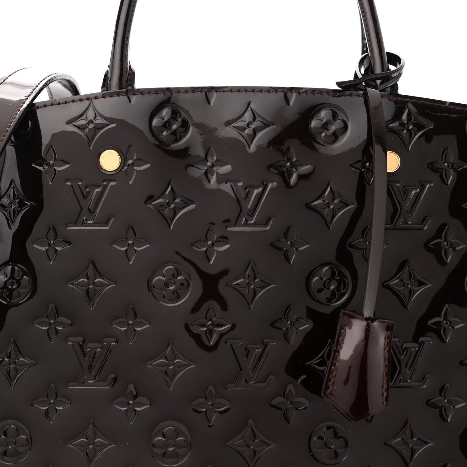 Louis Vuitton Vernis Montaigne MM Amarante 8 of 10