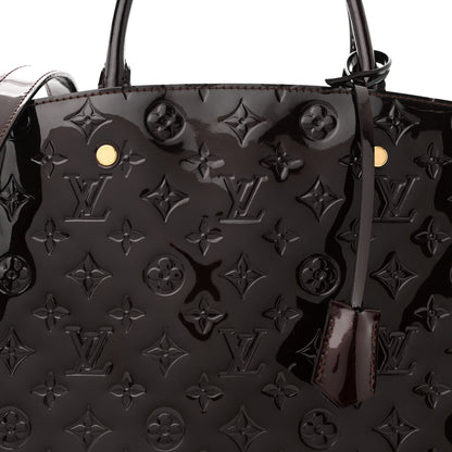 Louis Vuitton Vernis Montaigne MM Amarante 8 of 10