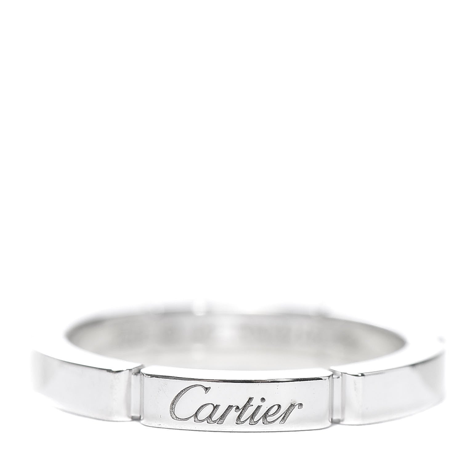 Cartier 18K White Gold 2.5mm Maillon Panthere Wedding Band Ring 49 5 1 of 5