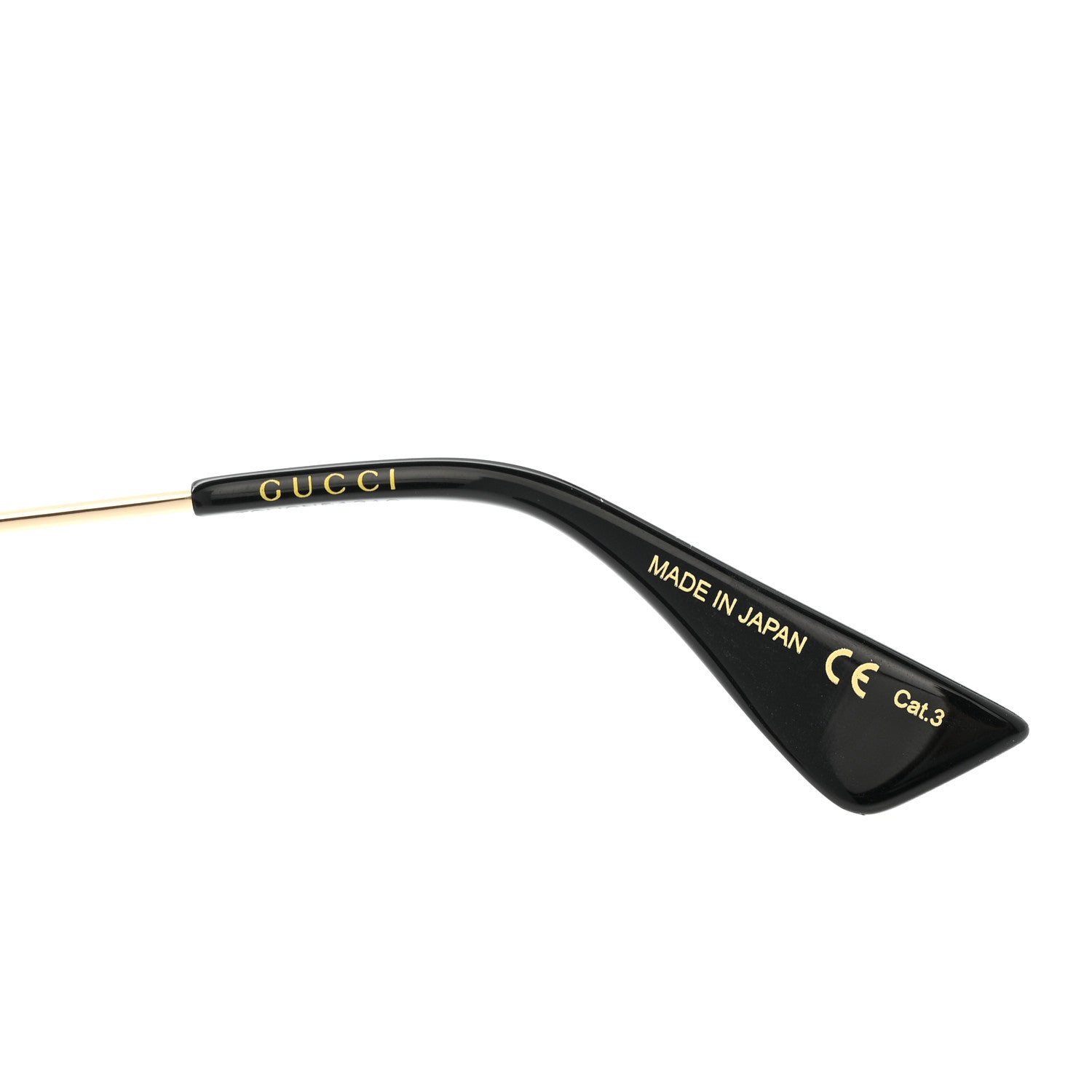Gucci Metal Aviator Sunglasses GG0062S Black 5 of 7