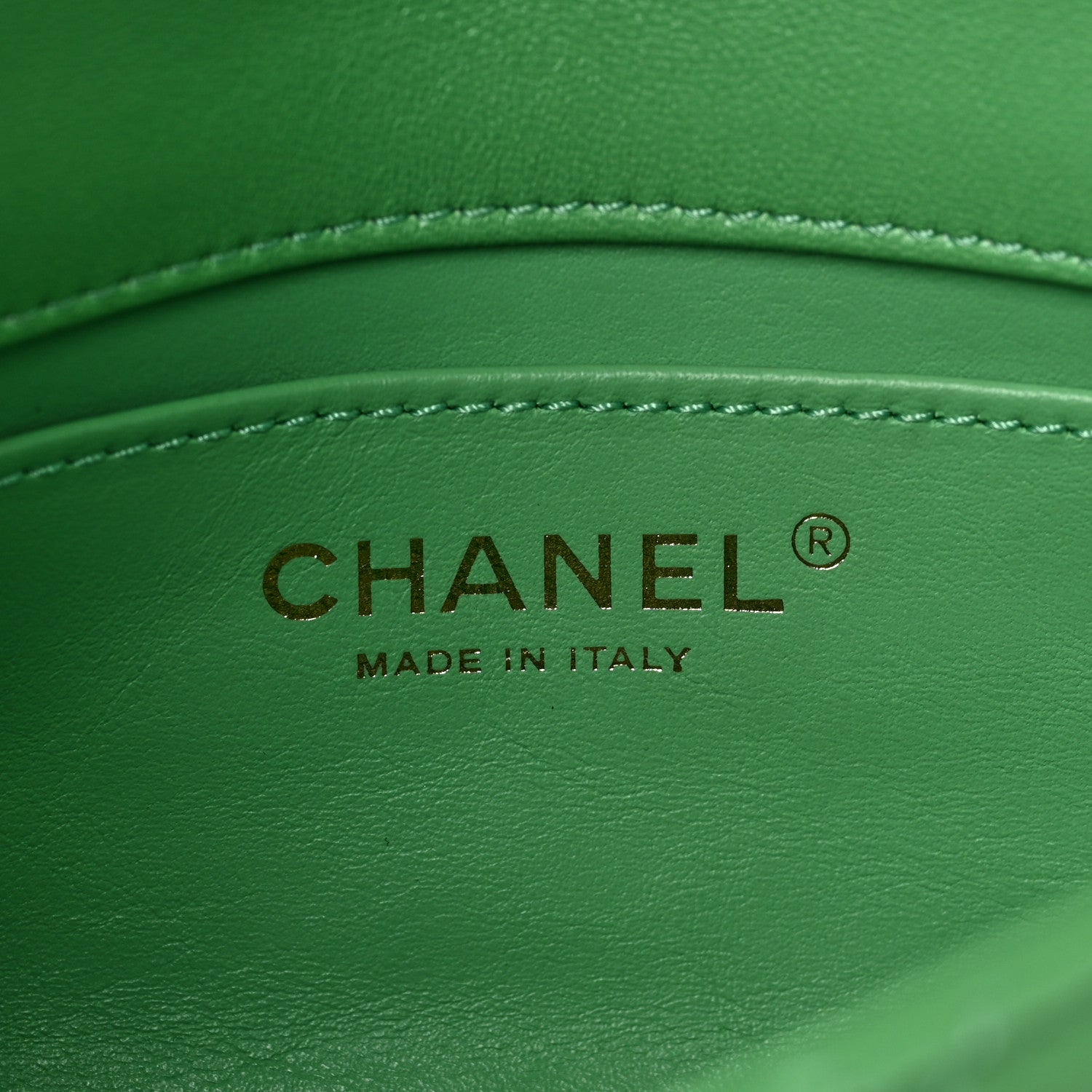 Chanel Shiny Lambskin Small Chain Is More Flap Green 6 of 7