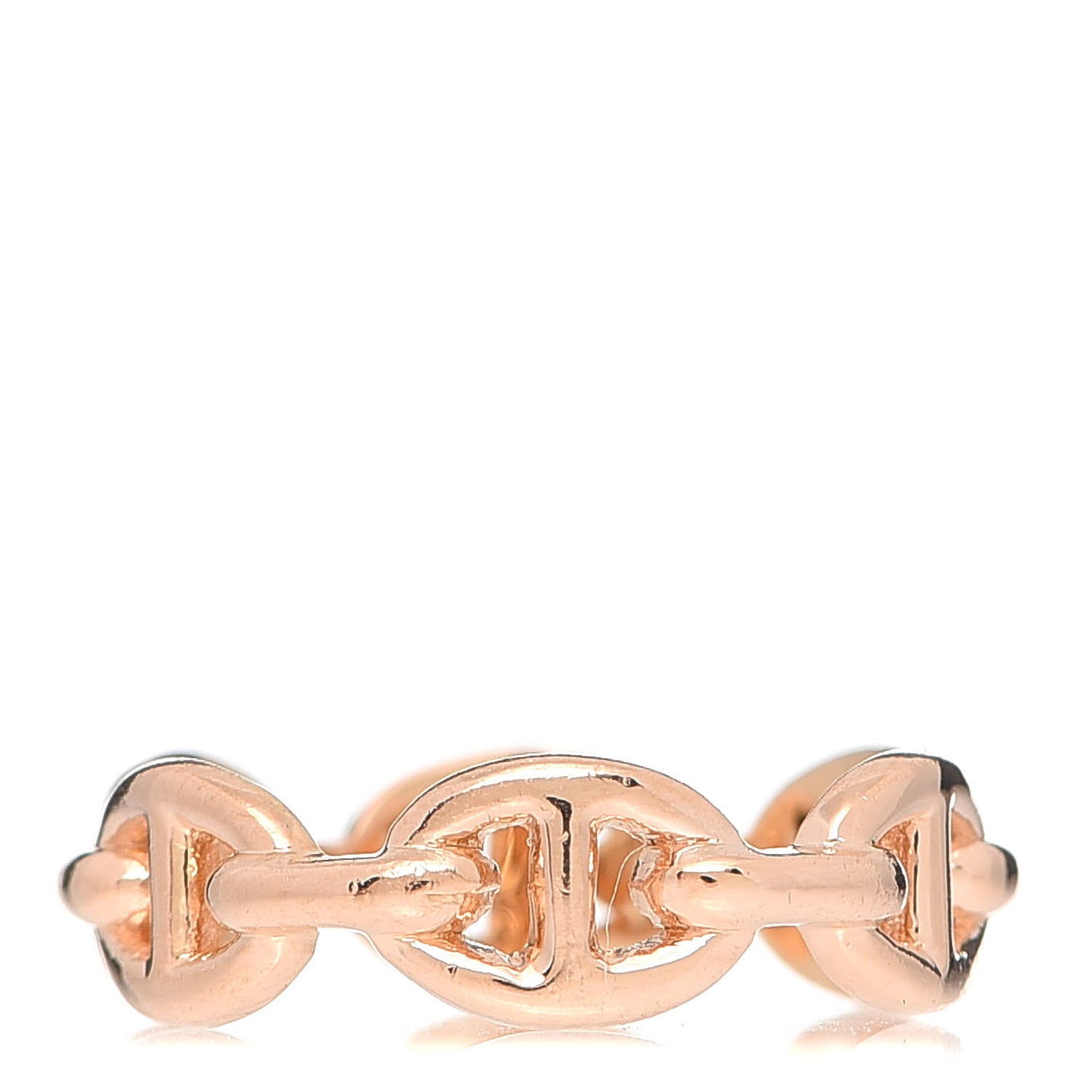 18K Rose Gold PM Chaine D'Ancre Enchainee Ring 54 7