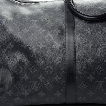 Louis Vuitton Monogram Eclipse Keepall Bandouliere 55 10 of 11