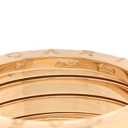 Bulgari 18K Yellow Gold B.Zero1 Three-Band Ring 67 11.75 4 of 7