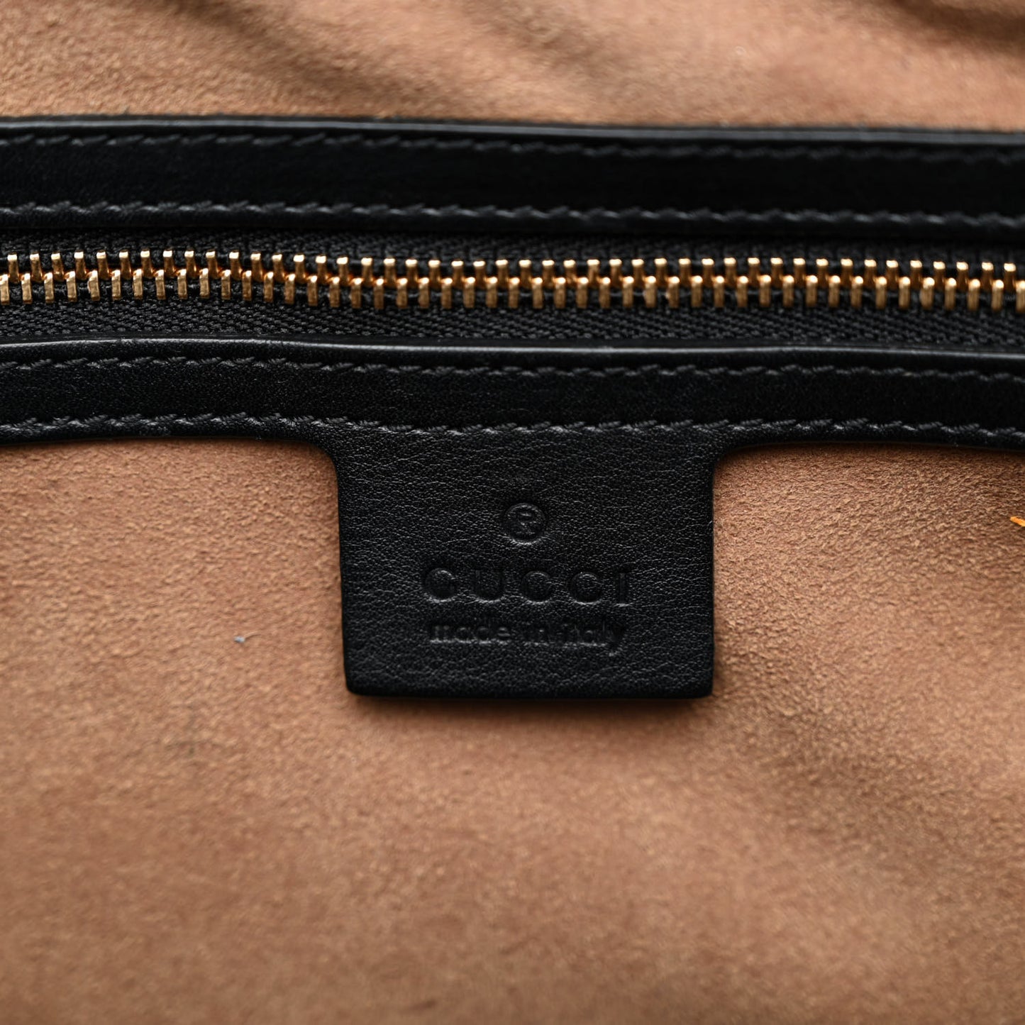 GG Supreme Monogram Medium Padlock Tote Black