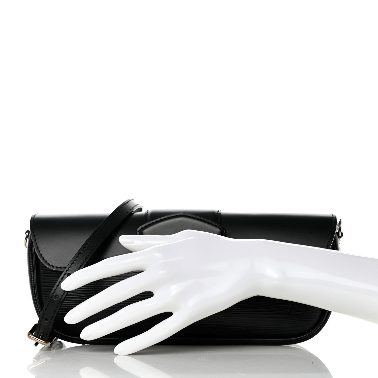 Louis Vuitton Epi Montaigne Clutch Black 2 of 8