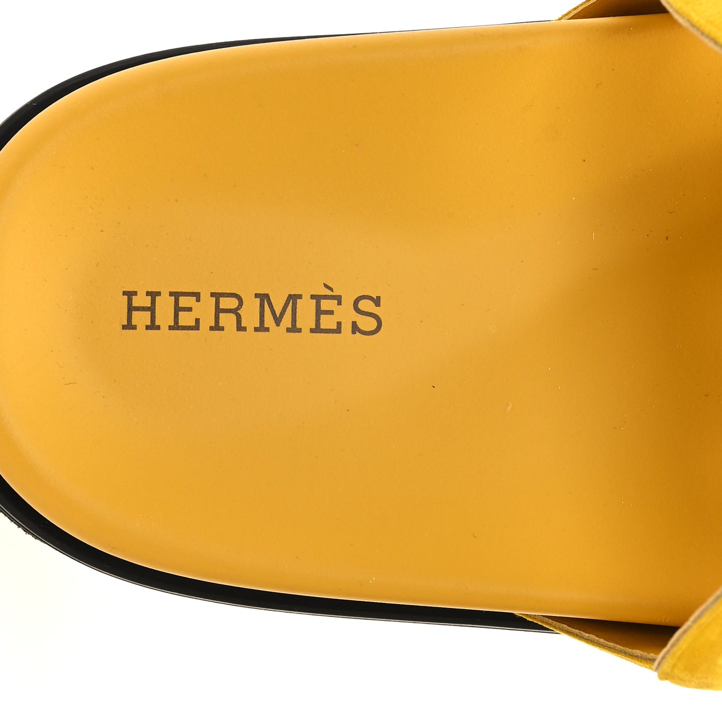 Suede Goatskin Extra Sandals 39 Jaune Sable