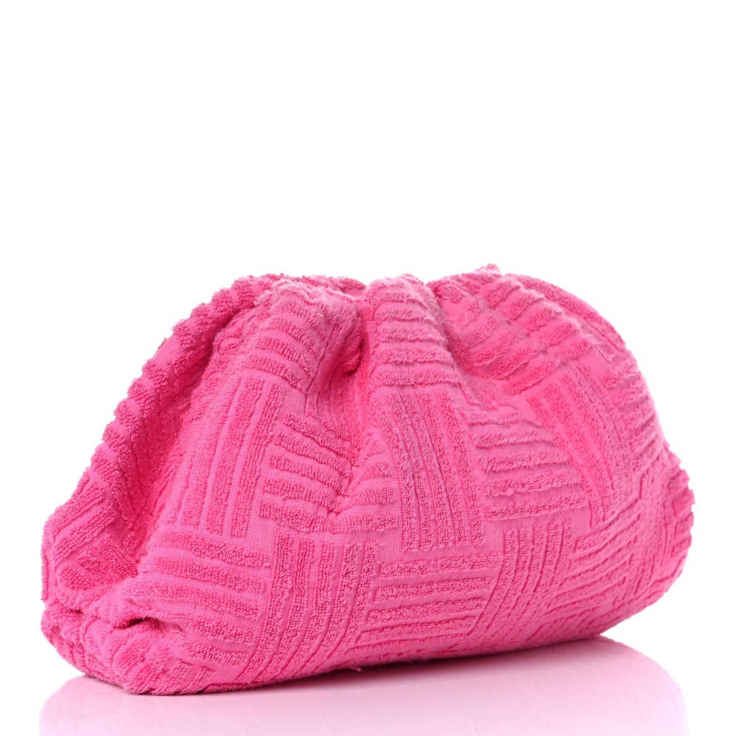 Bottega Veneta Sponge Fabric The Pouch Clutch Bonbon 3 of 16