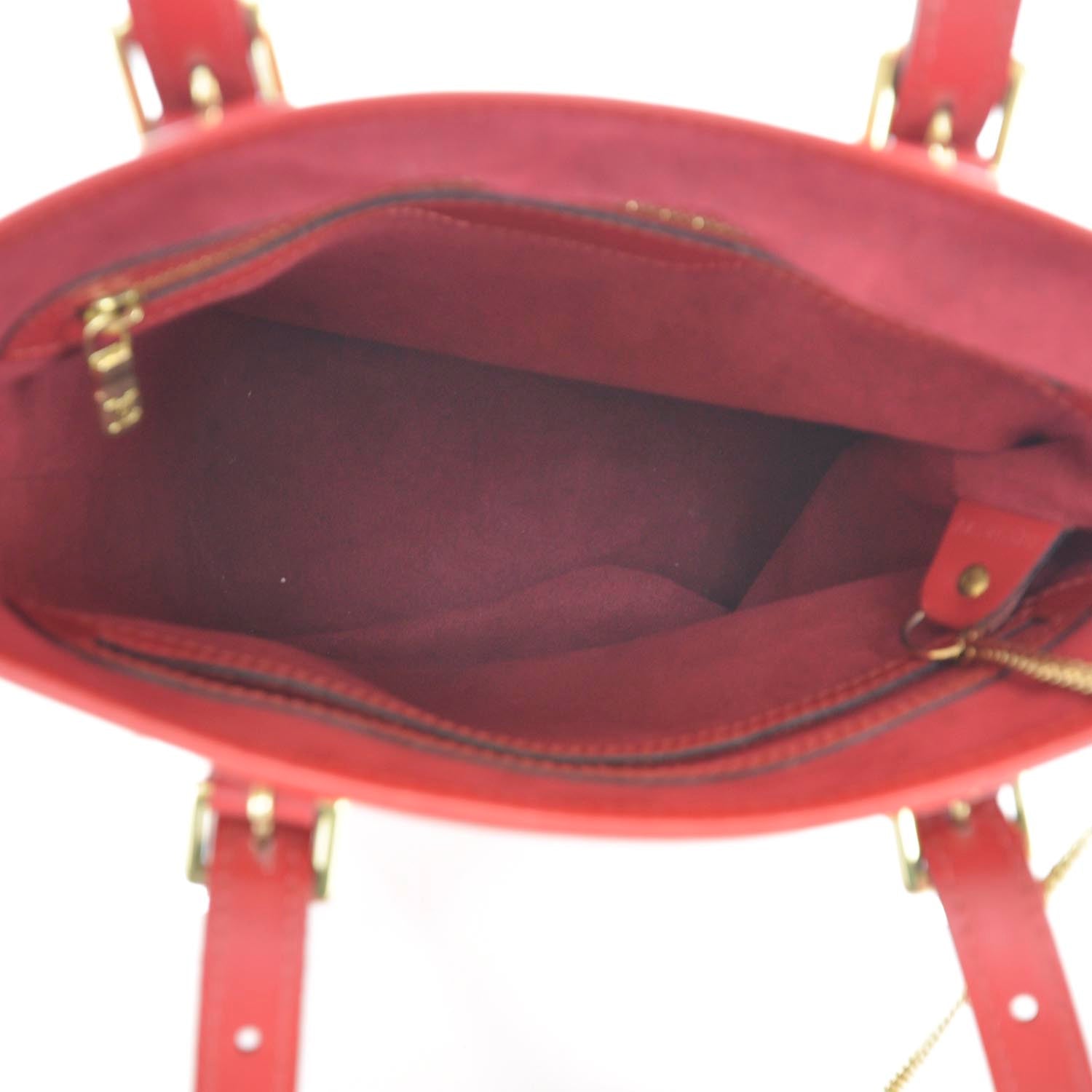 Louis Vuitton Epi Petite Bucket 23 Red SO 12 of 13