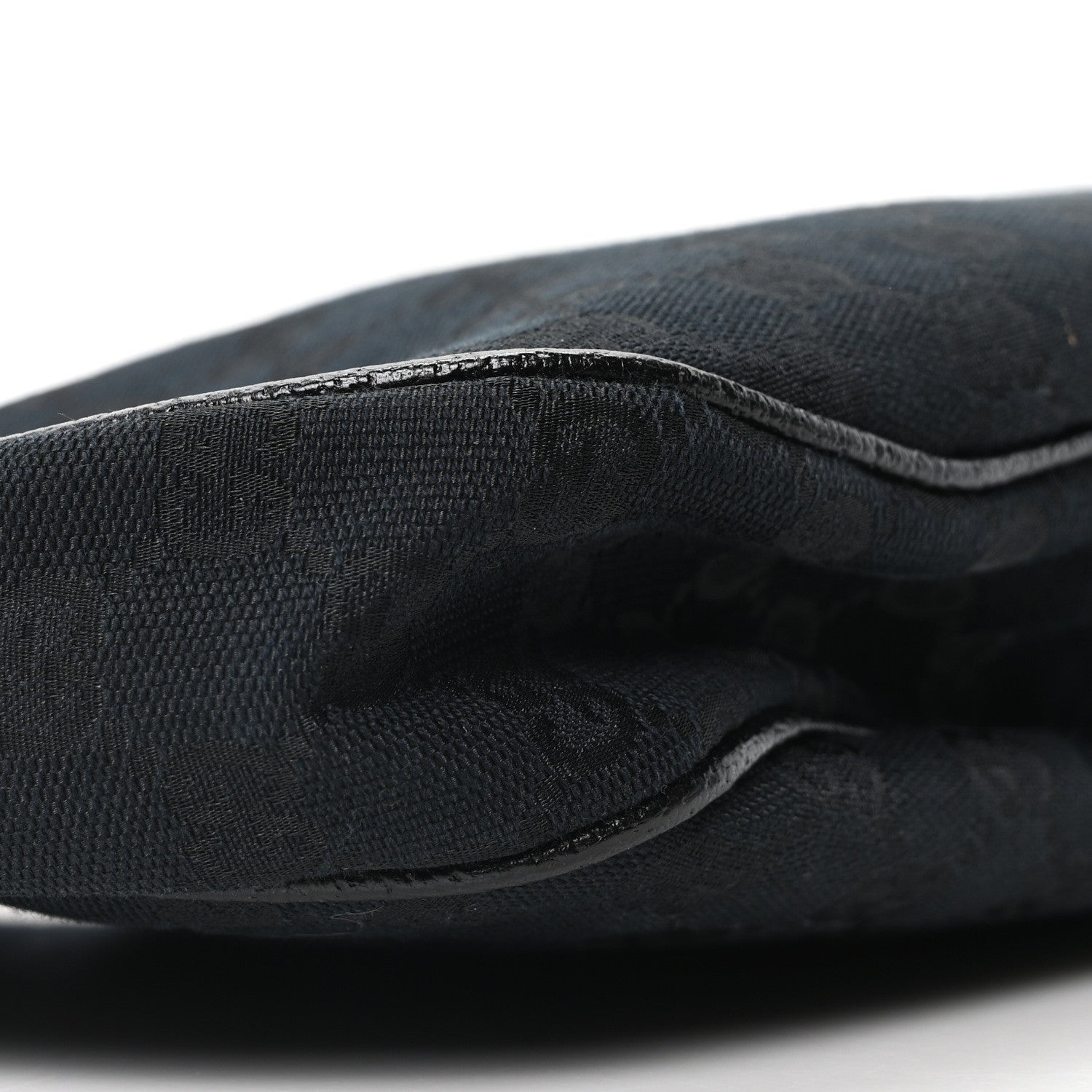 Gucci Monogram Medium Half Moon Hobo Black 9 of 10