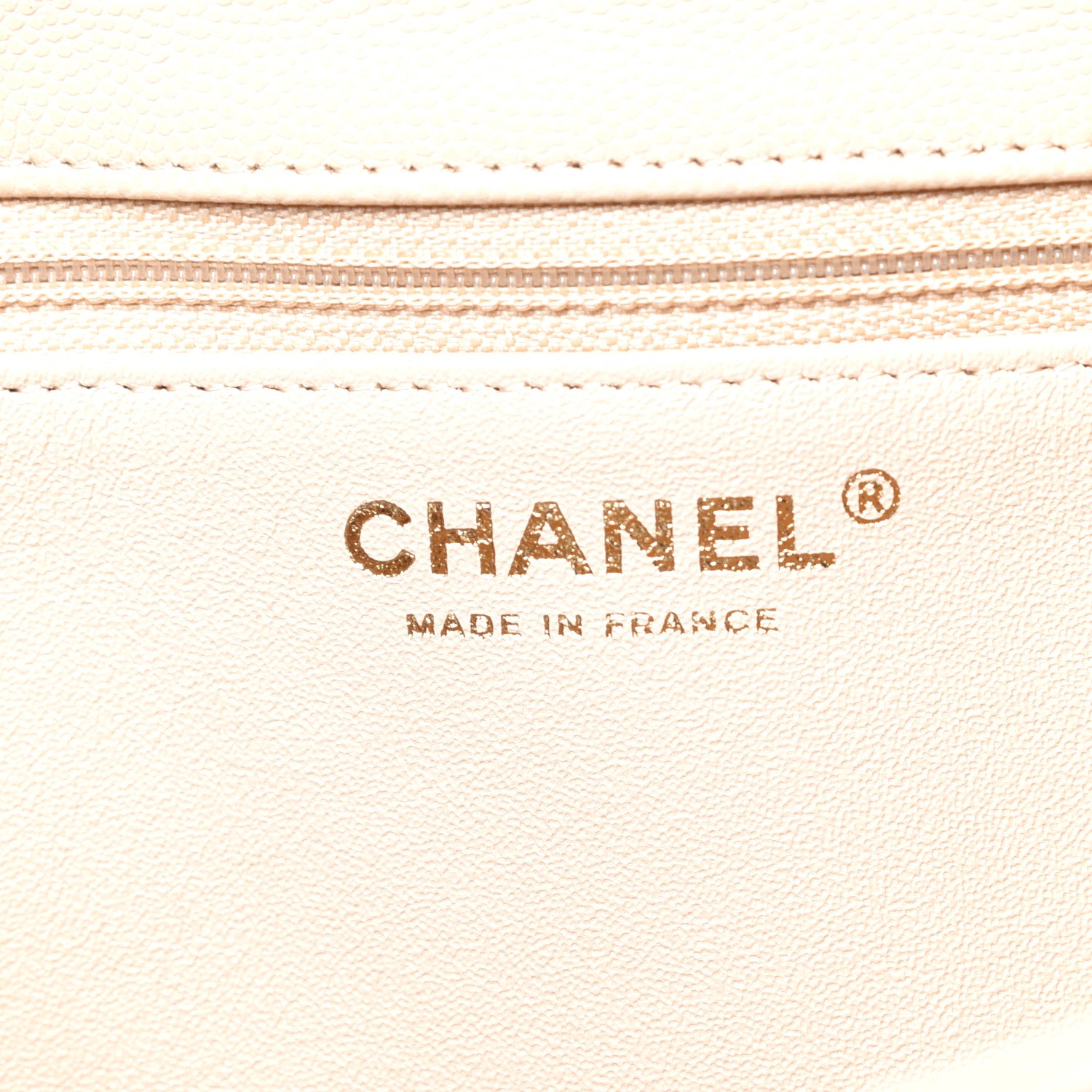 Chanel Caviar Quilted Flap Clutch Beige 6 of 8