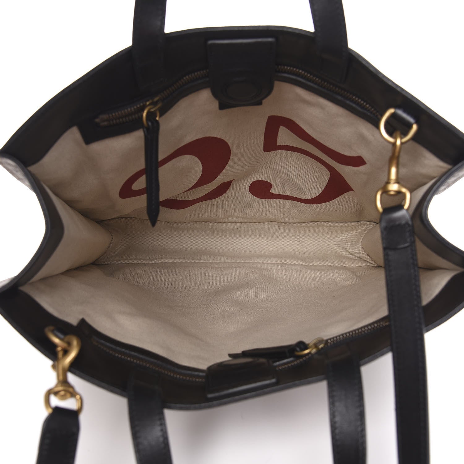 Gucci Soft GG Supreme Monogram Kingsnake Vertical Tote Black 6 of 11