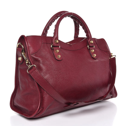 Balenciaga Chevre Hamilton Giant 12 Gold Hardware City Bordeaux 4 of 8
