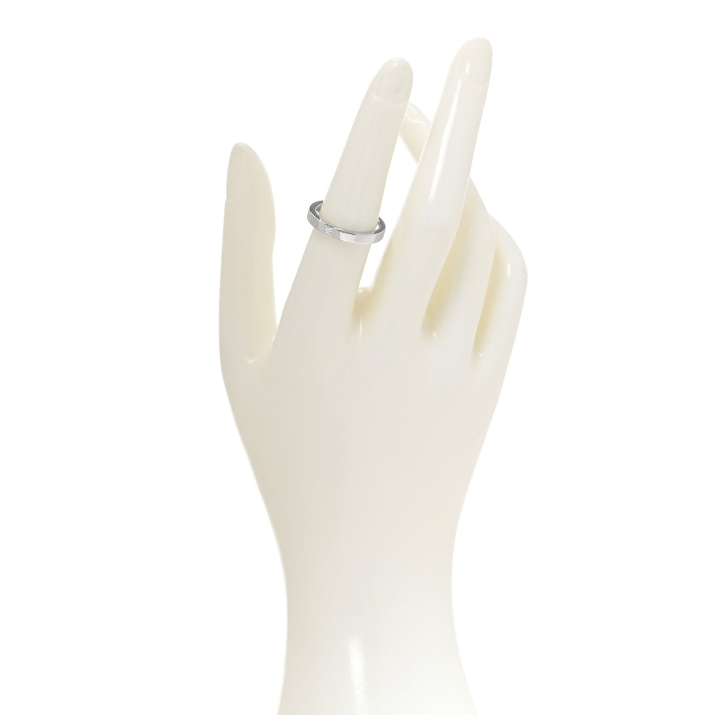 Platinum Diamond Princess Cut Wedding Band Ring 54 6.75