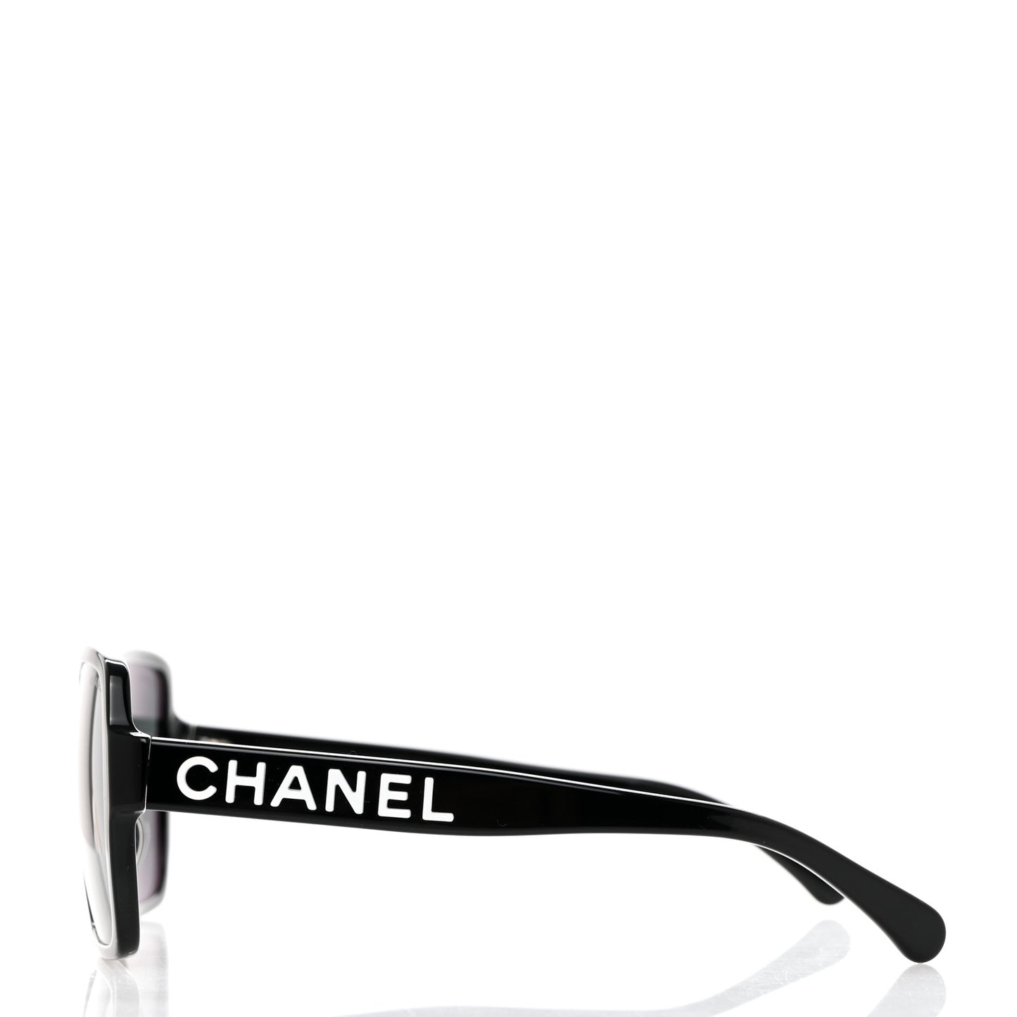 Acetate Polarized Square Sunglasses 5408-A Black