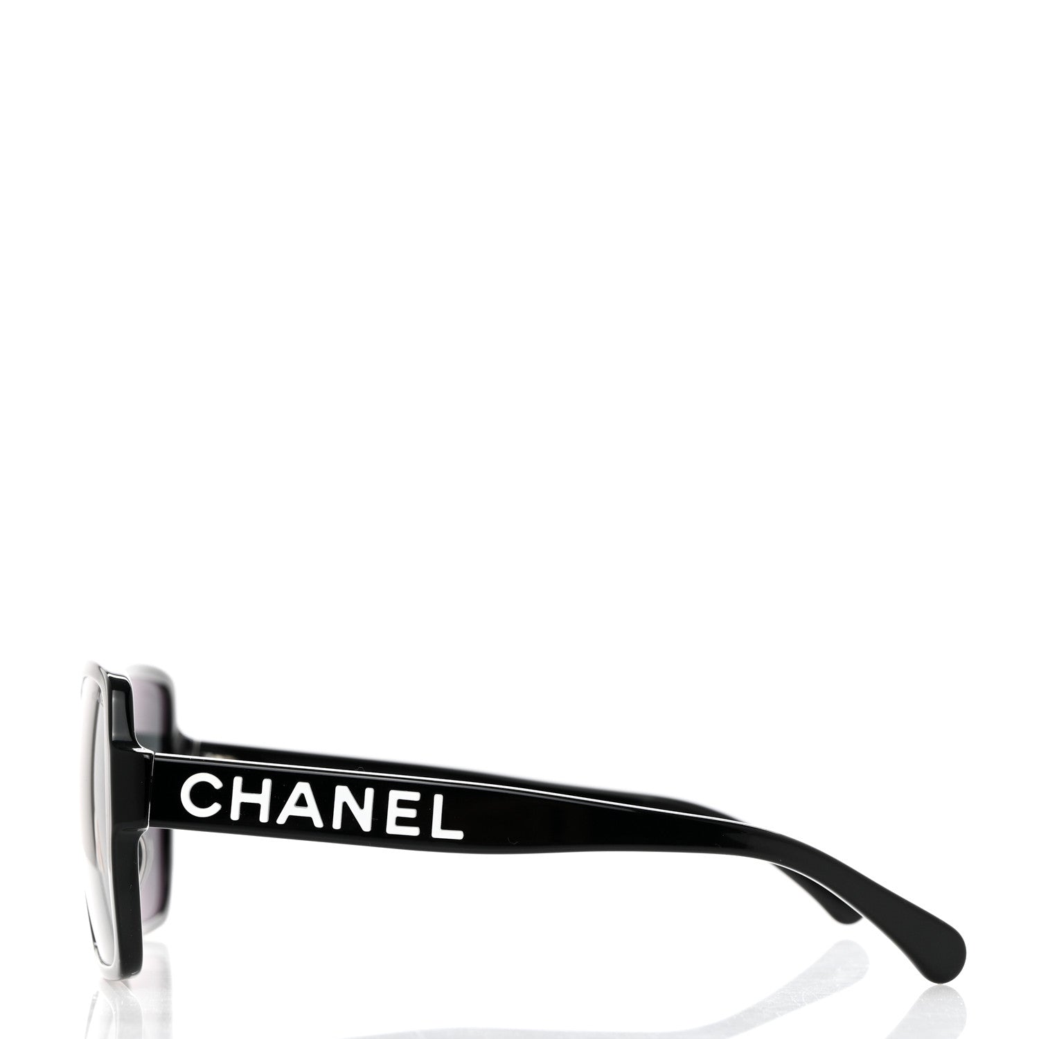 Chanel Acetate Polarized Square Sunglasses 5408-A Black 3 of 10