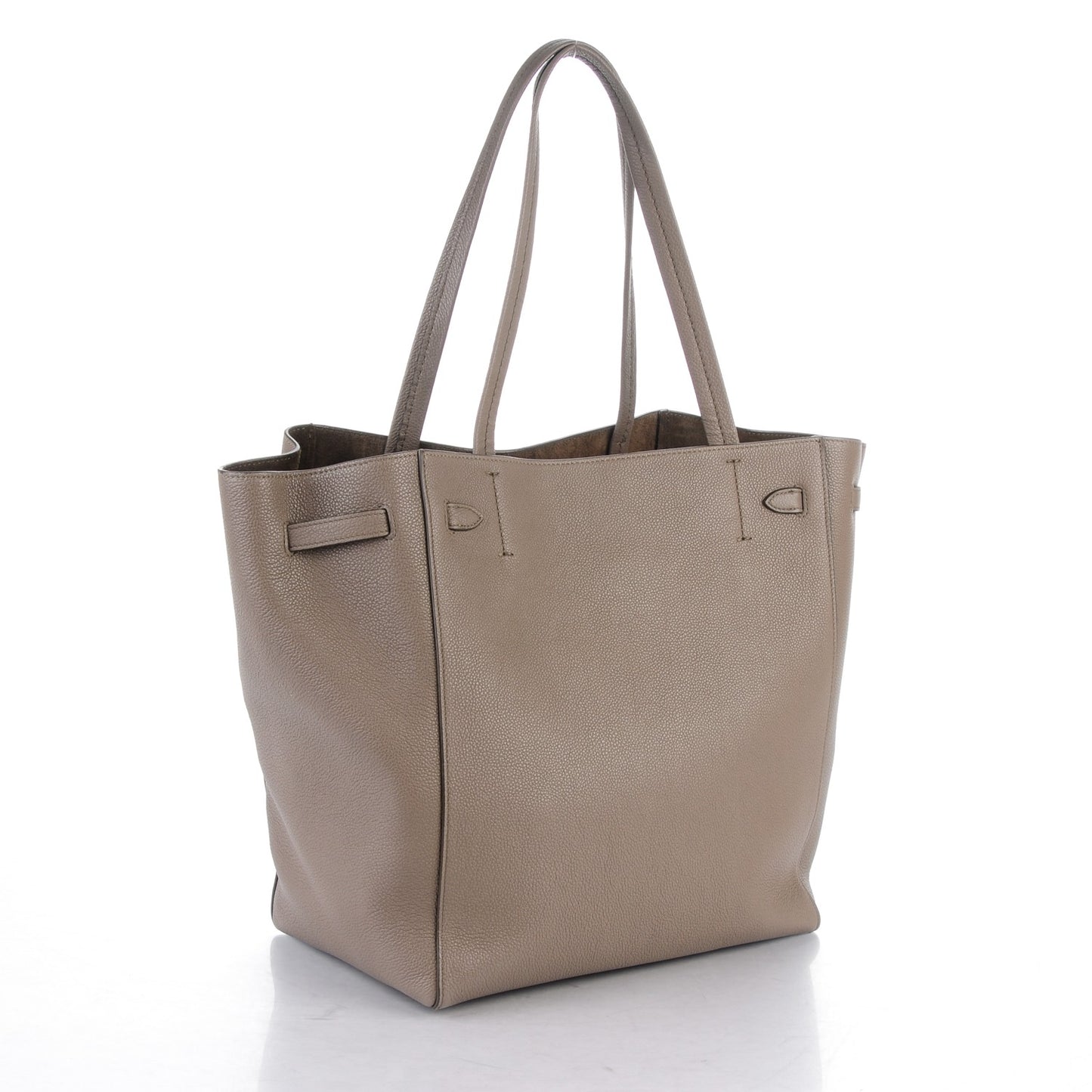 Soft Grained Calfskin Small Belt Cabas Phantom Taupe