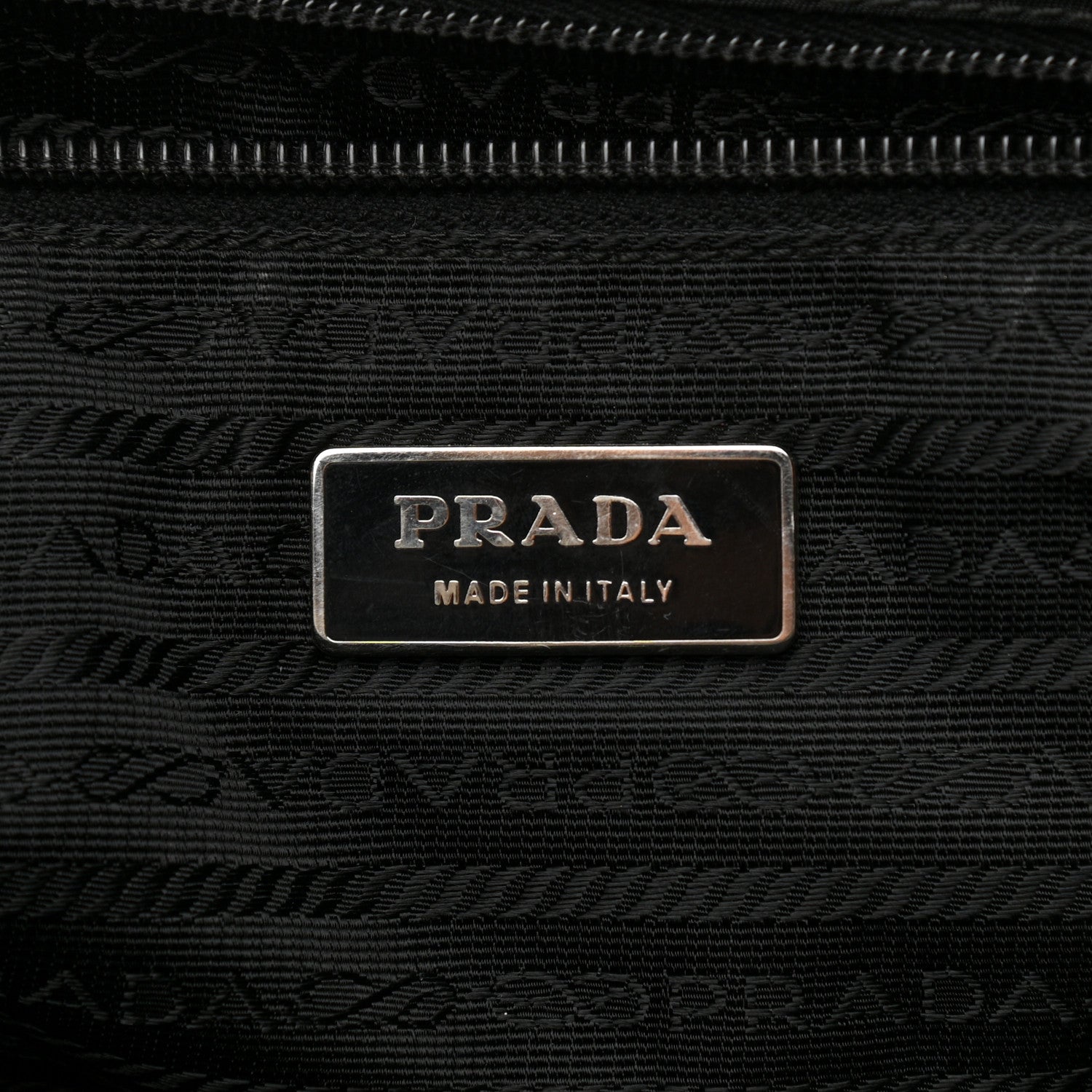 Prada Tessuto Nylon Saffiano Logo Messenger Bag Black 6 of 11