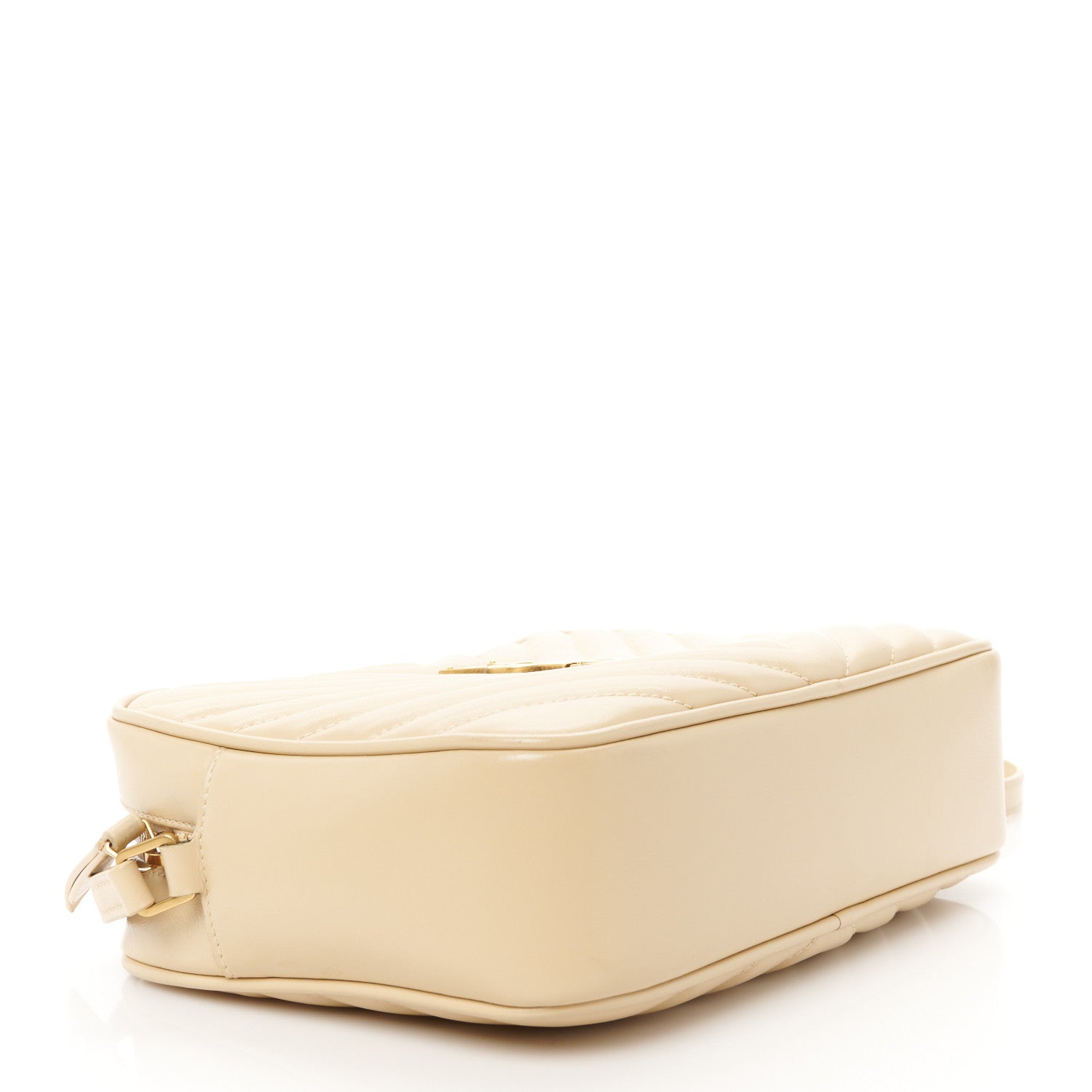 Saint Laurent Calfskin Matelasse Monogram Lou Camera Bag Dark Beige 4 of 10