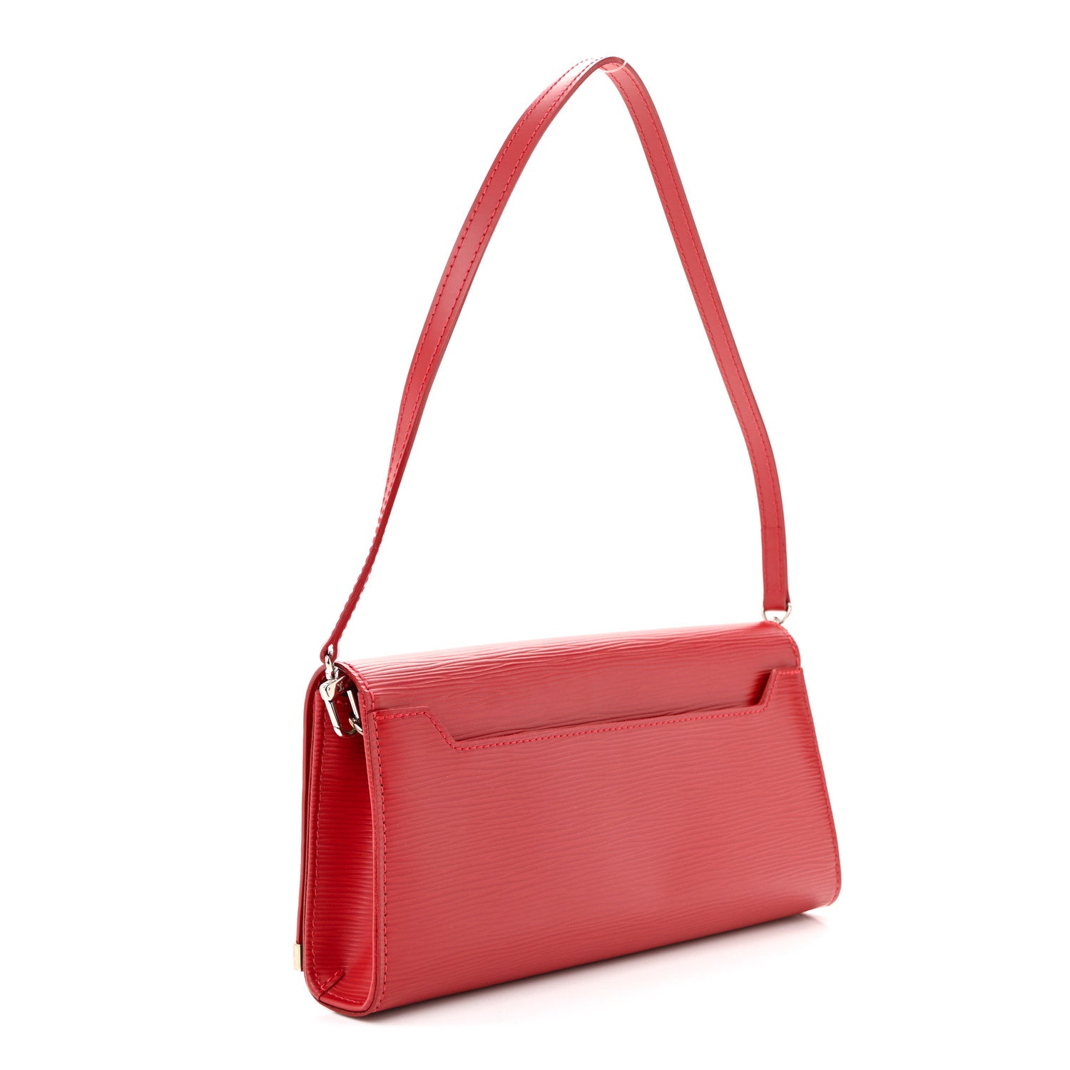 Louis Vuitton Epi Sevigne Clutch Red 3 of 9