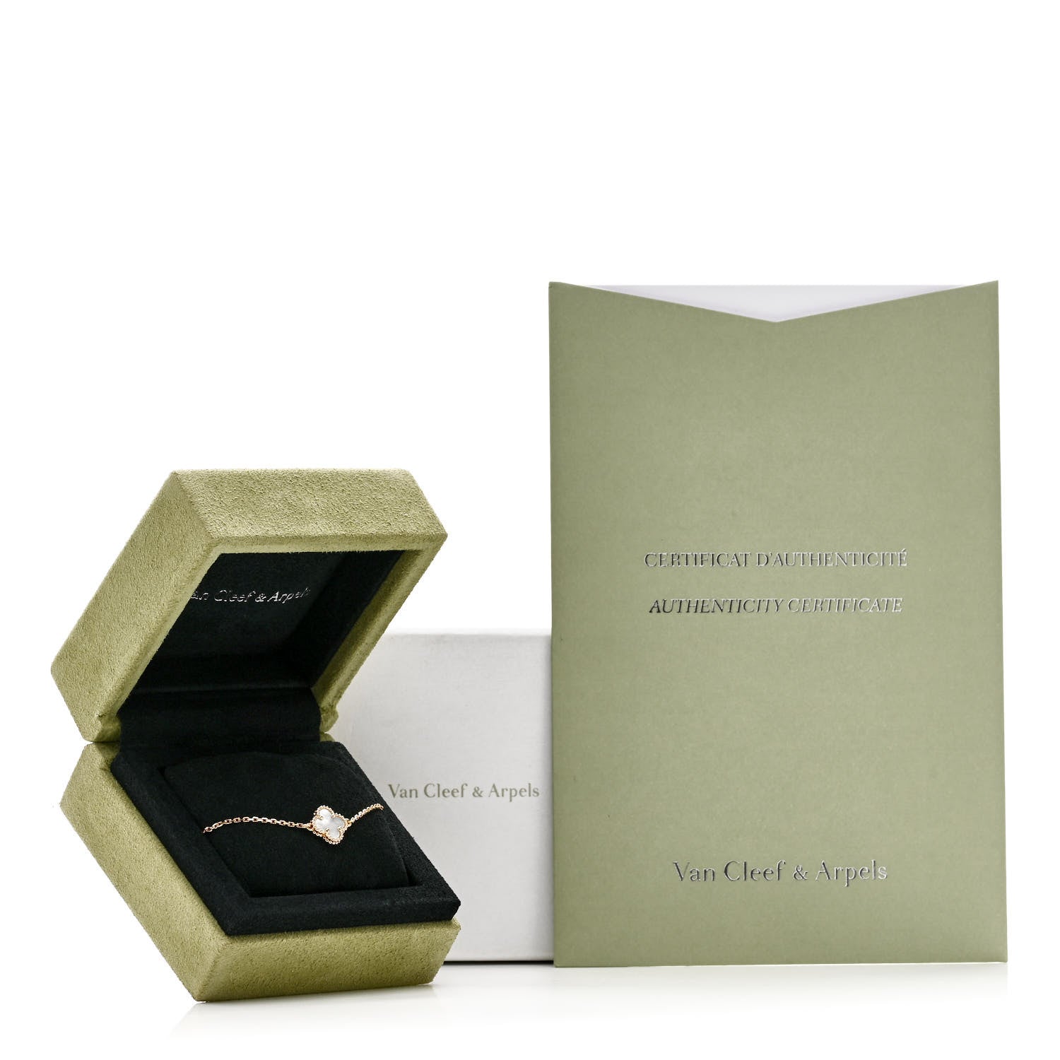 Van Cleef & Arpels 18K Yellow Gold Mother of Pearl Sweet Alhambra Bracelet 5 of 5