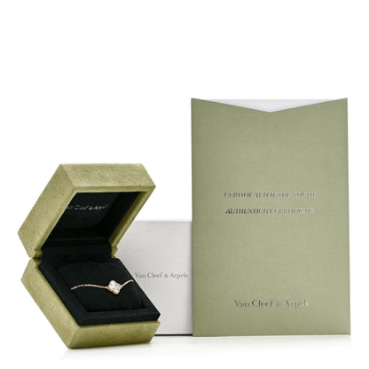 Van Cleef & Arpels 18K Yellow Gold Mother of Pearl Sweet Alhambra Bracelet 5 of 5