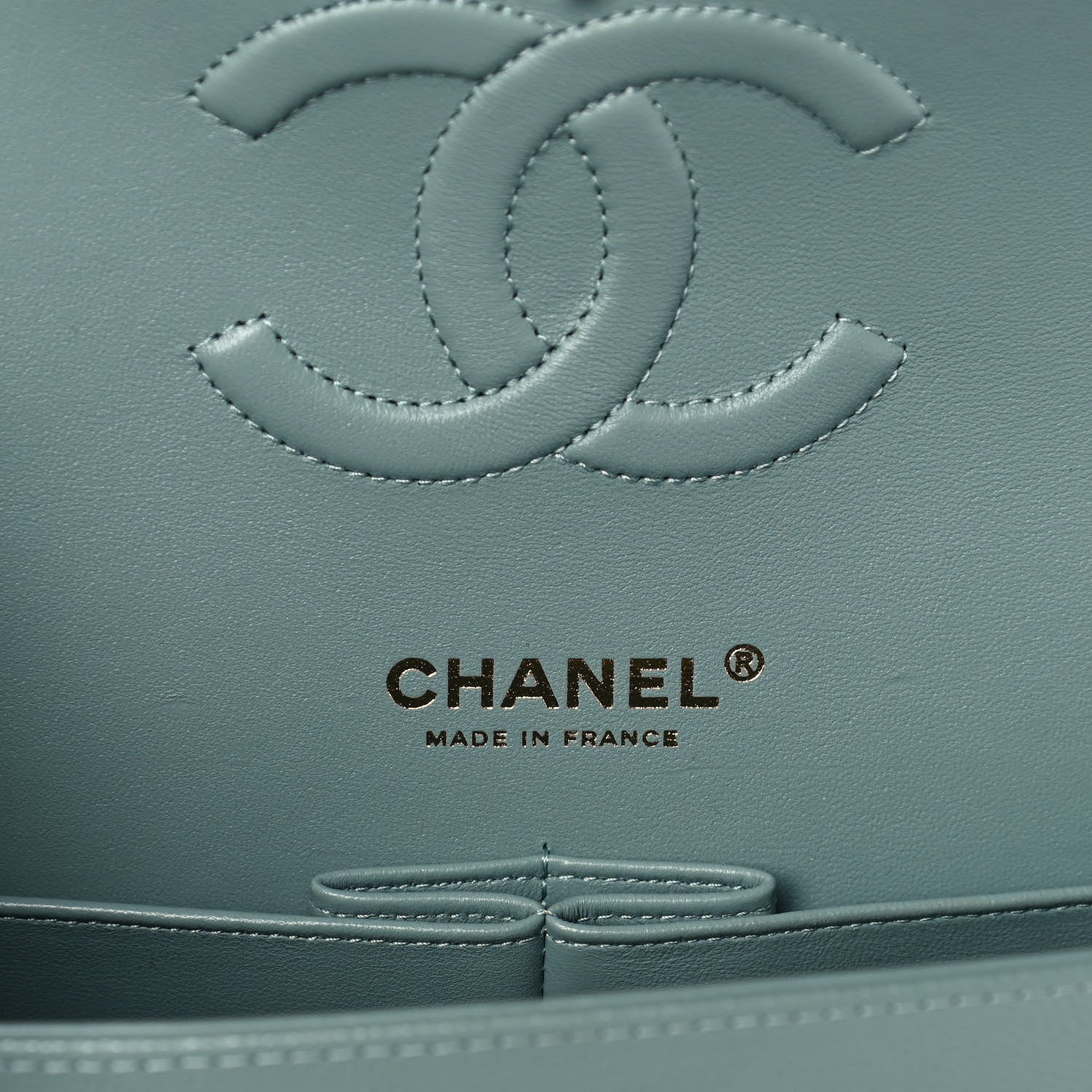 Chanel Caviar Quilted Medium Double Flap Green 5 of 15