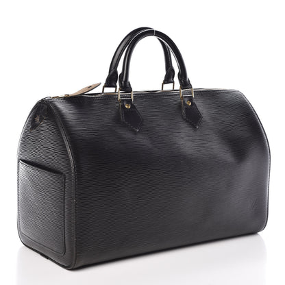 Louis Vuitton Epi Speedy 35 Black 3 of 11