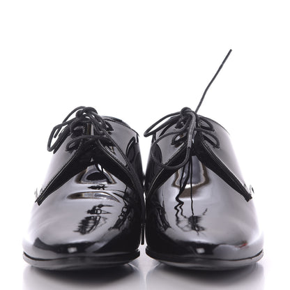 Saint Laurent Patent Calfskin Jonas Derby 38.5 Black 3 of 11