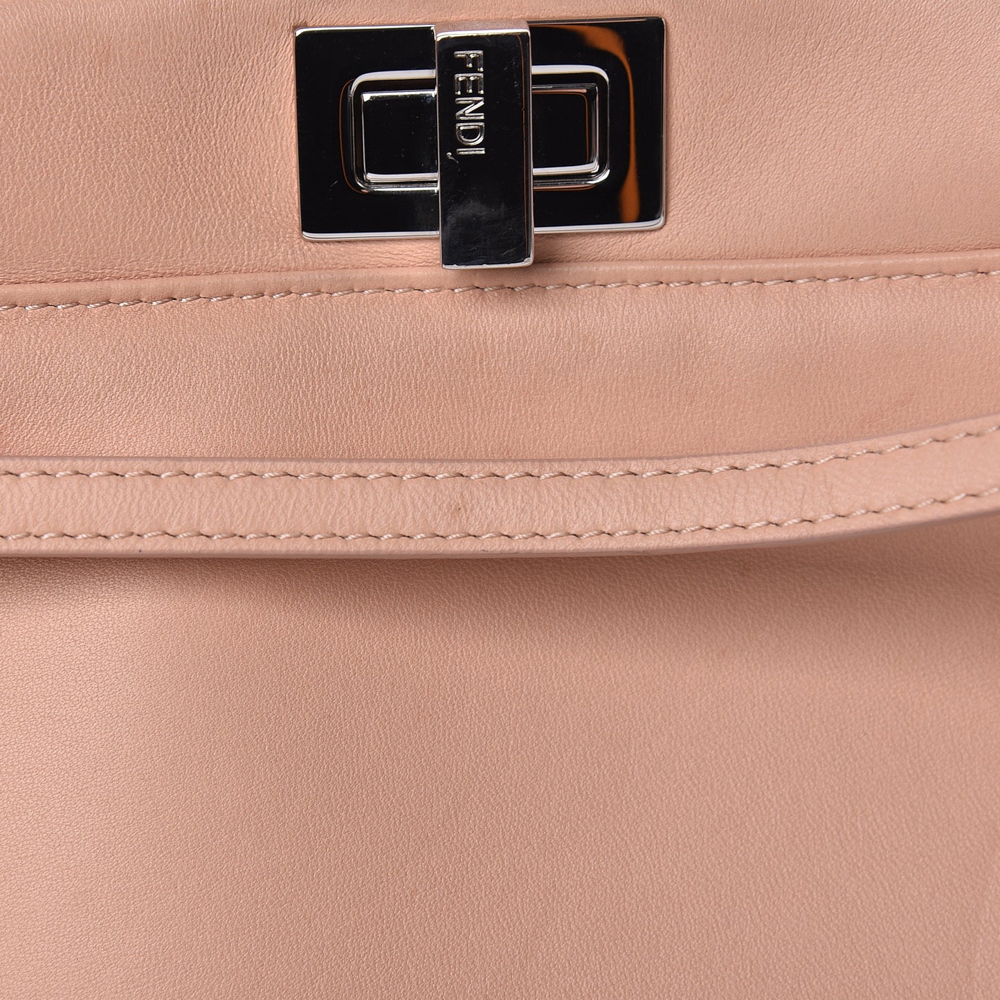 Nappa Rosebud Mini Peekaboo Iconic Satchel Baby Pink