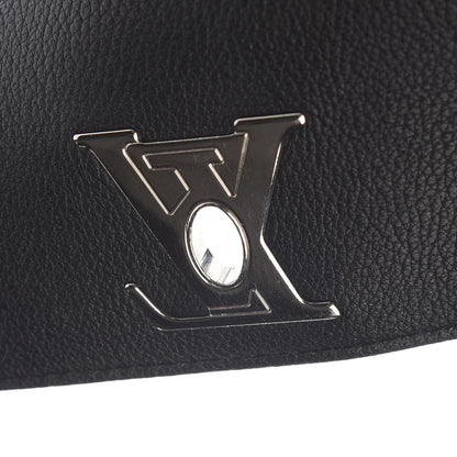 Louis Vuitton Calfskin Lockme Backpack Black 10 of 11