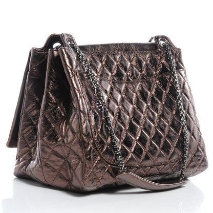 Chanel Aged Calfskin Reissue 2.55 Accordion Flap Bronze 3 of 7