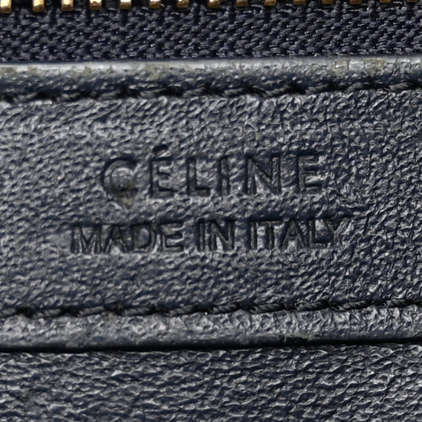Crocodile Embossed Nubuck Small Belt Cabas Phantom Navy Blue