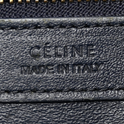 Celine Crocodile Embossed Nubuck Small Belt Cabas Phantom Navy Blue 6 of 12
