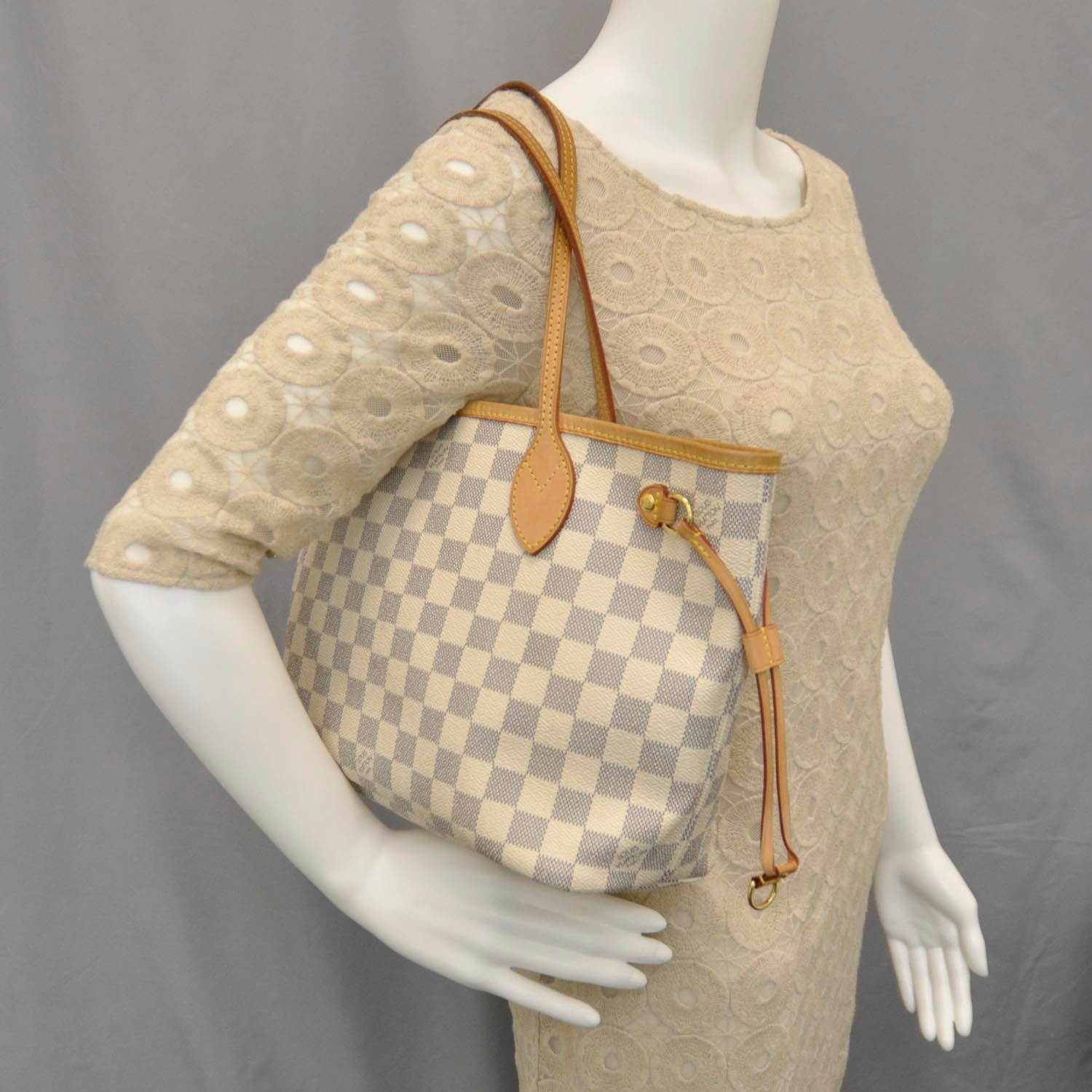 Louis Vuitton Damier Azur Neverfull PM 2 of 9