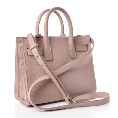 Saint Laurent Grained Calfskin Nano Sac De Jour Antique Rose 4 of 13