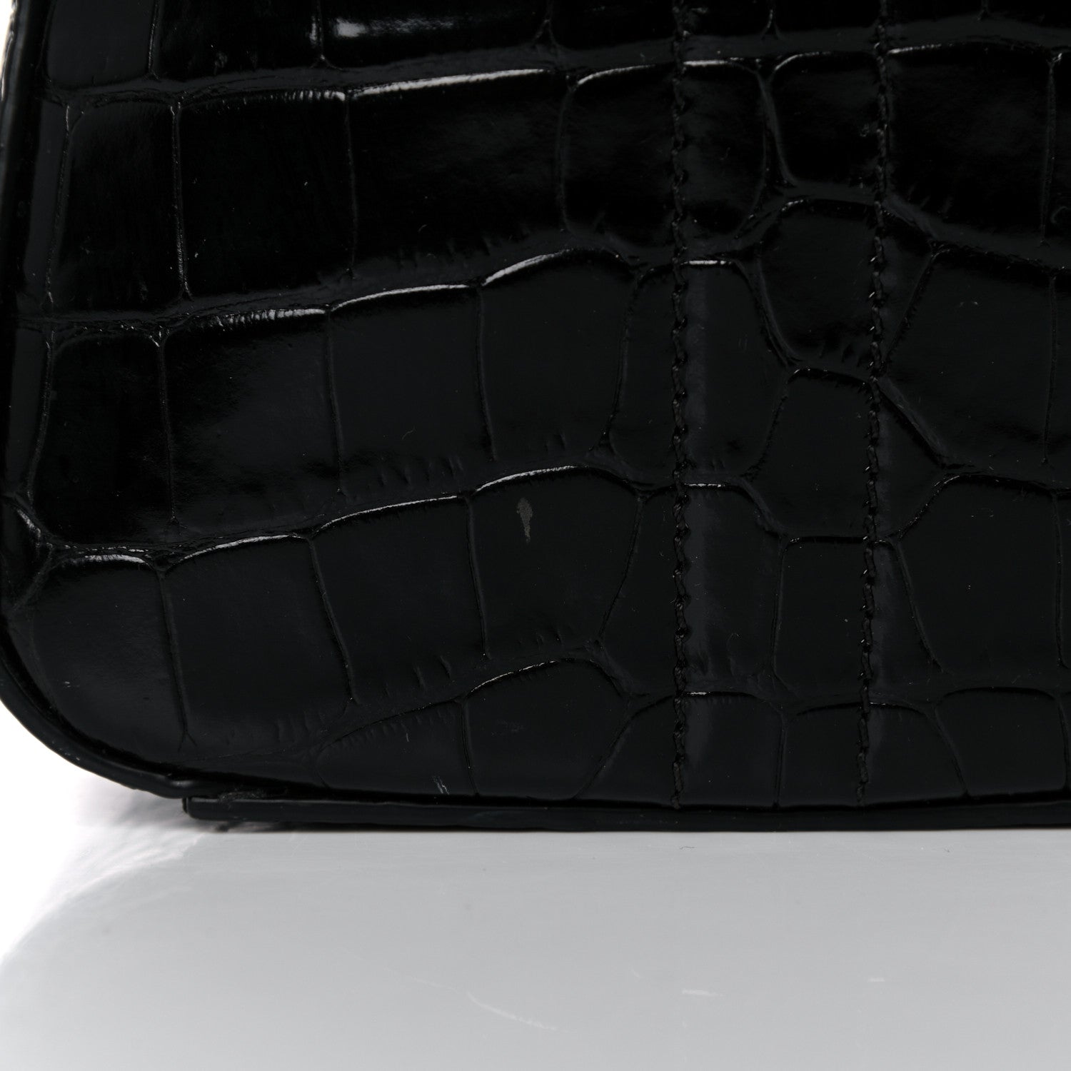 Givenchy Calfskin Crocodile Embossed Small Antigona Black 13 of 18