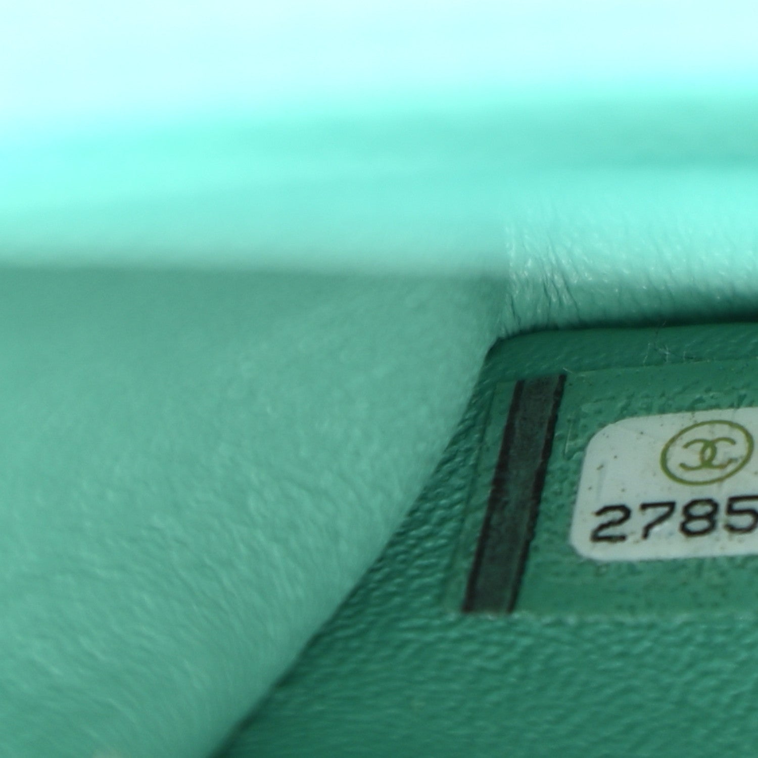 Chanel Lambskin Quilted Mini Rectangular Flap Turquoise 7 of 13