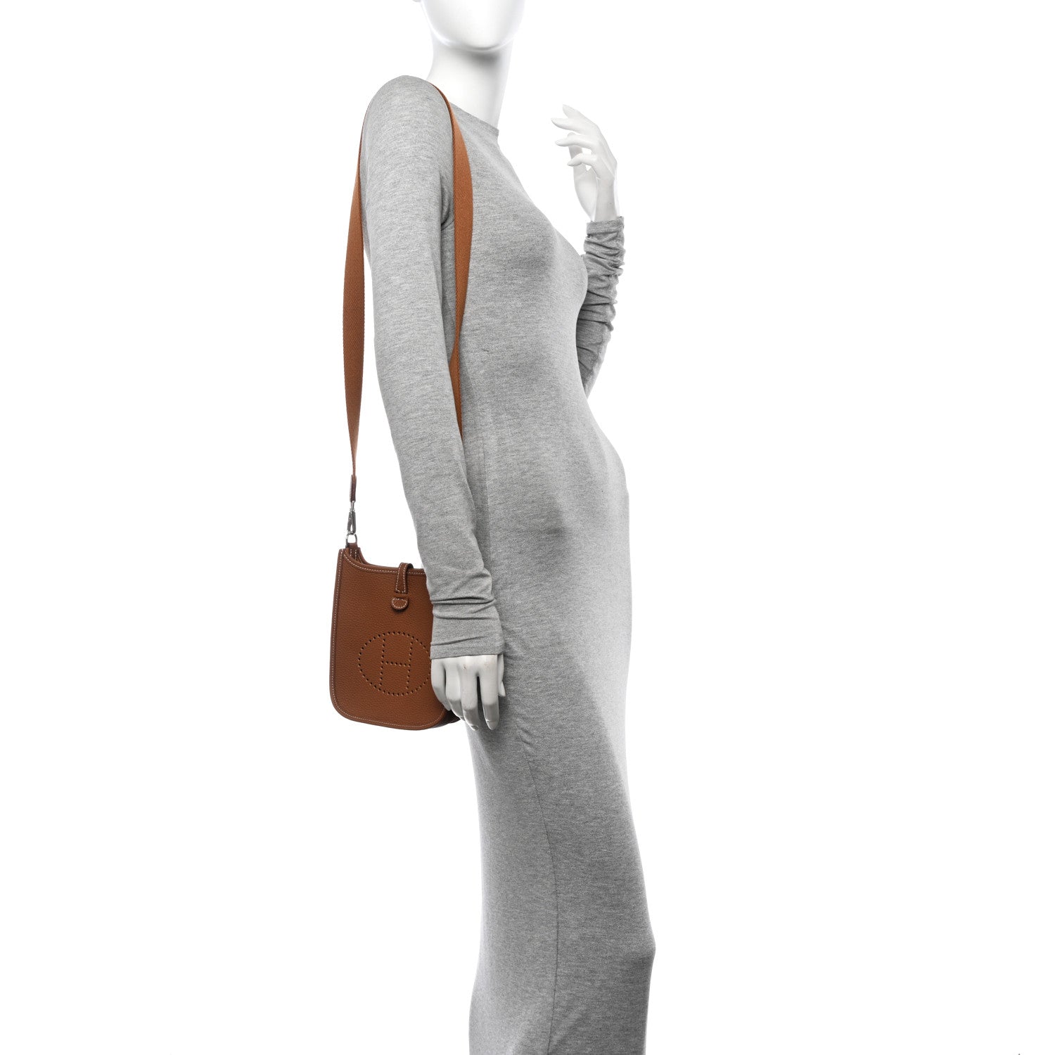 Hermes Taurillon Clemence Evelyne TPM Gold 2 of 13