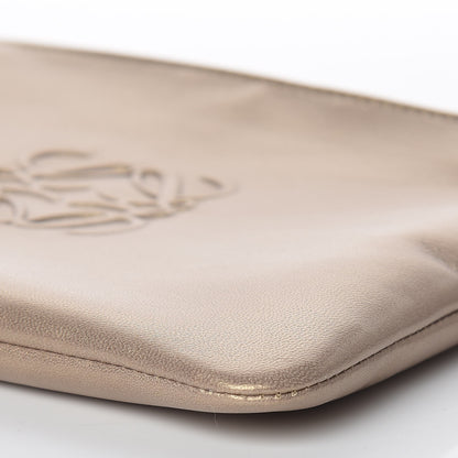 Loewe Metallic Lambskin Cosmetic Pouch Gold 8 of 9