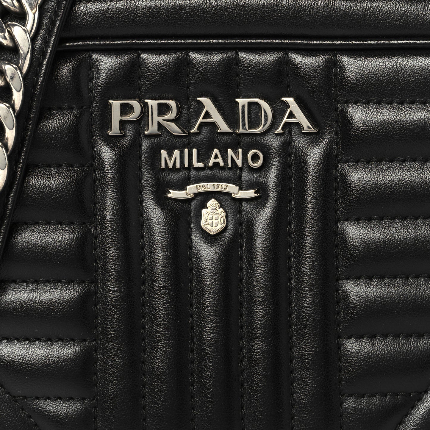 Soft Calfskin Diagramme Camera Bag Black