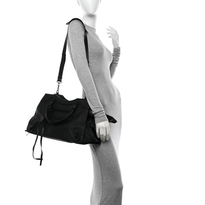 Balenciaga Grained Calfskin Neo Classic Black Hardware Medium City Black 2 of 11