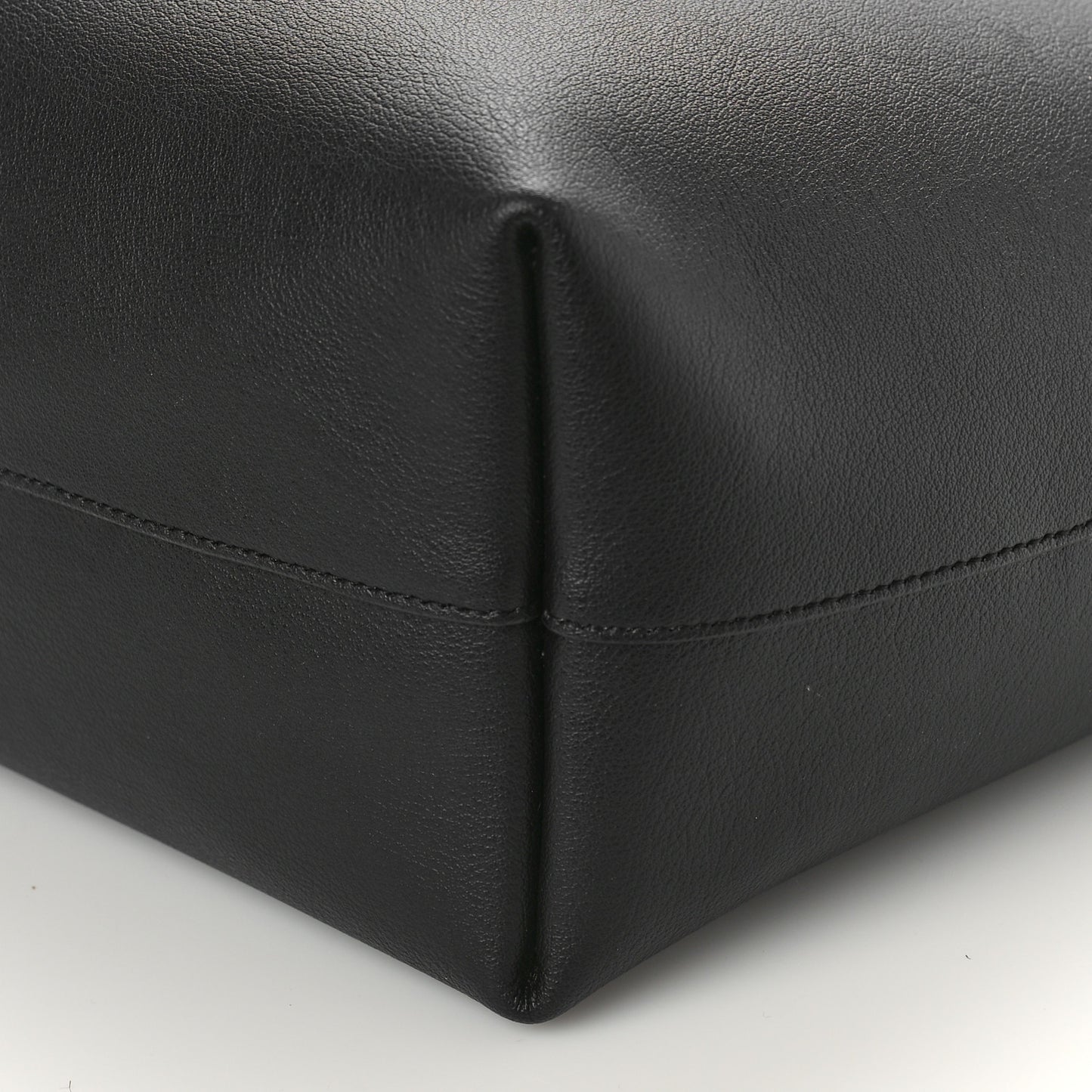 Calfskin Large Shopping Tote Black