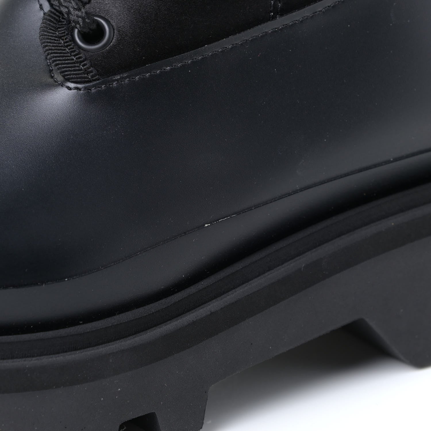 Givenchy Satin Neoprene Combat Rain Boots 39 Black 8 of 10