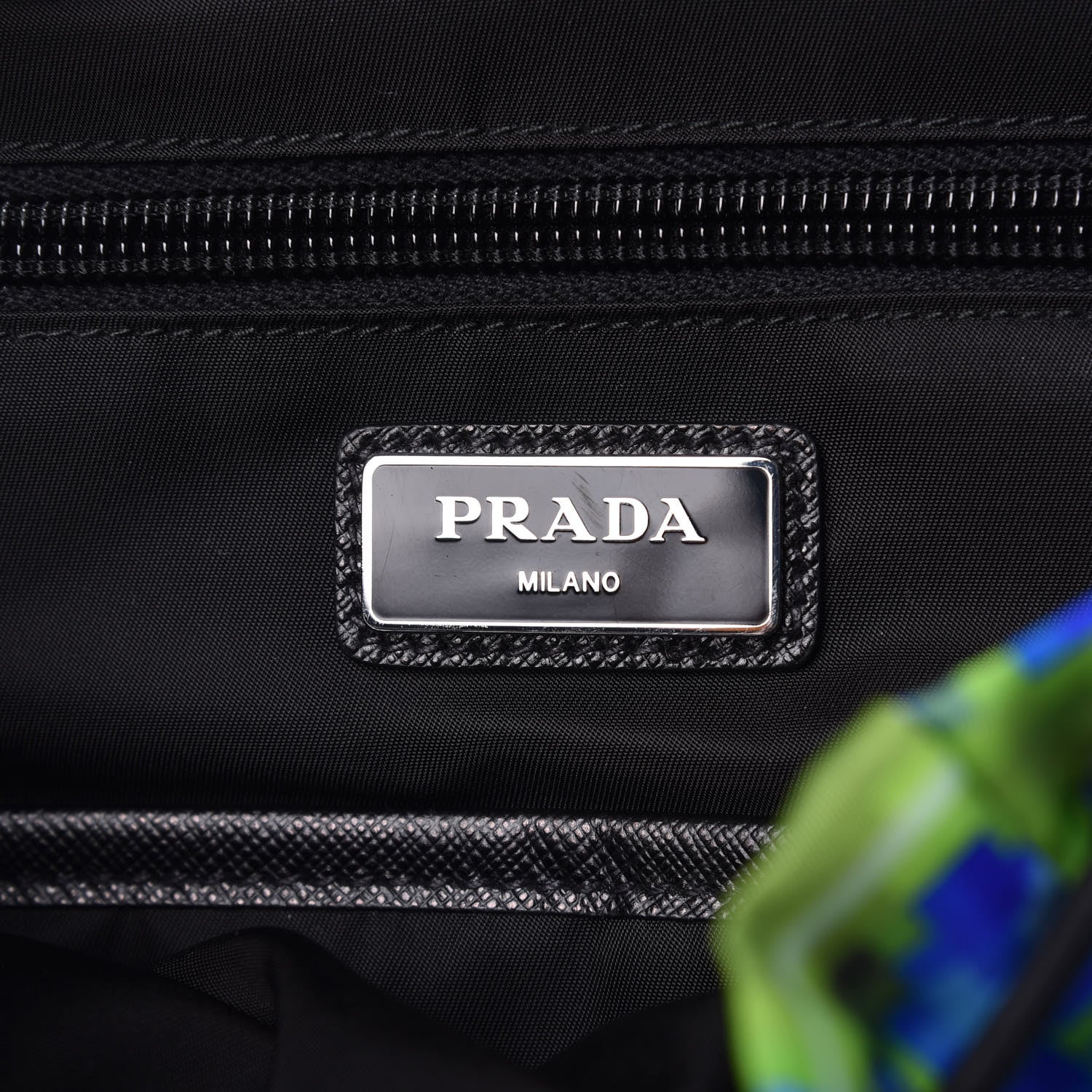 Prada Tessuto Nylon Radar Print Medium Double Buckle Backpack Multicolor 6 of 9