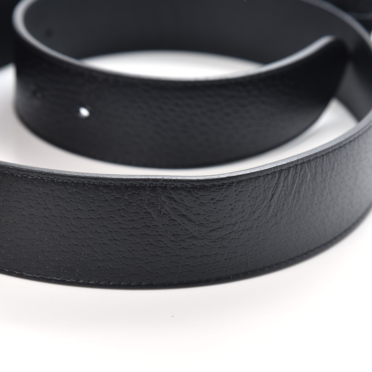 Gucci Textured Calfskin Double G 40mm Belt 95 38 Black 5 of 5