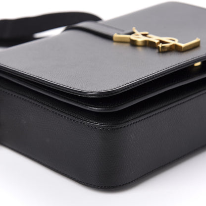 Saint Laurent Textured Calfskin Medium Classic Monogram Universite Bag Black 7 of 11